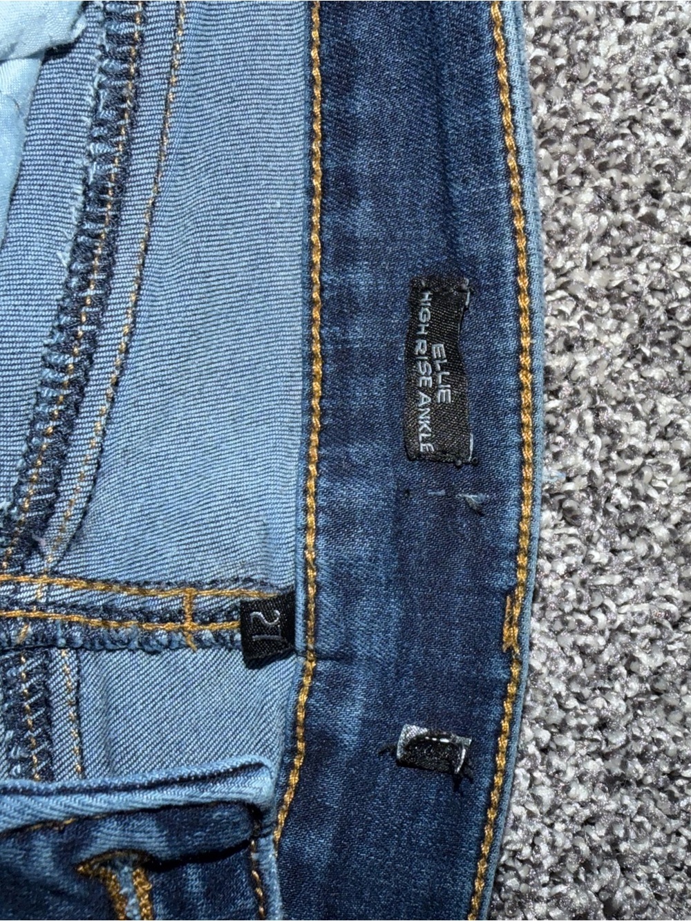Ellie Dark Blue Skinny Jeans - Picture 2 of 3